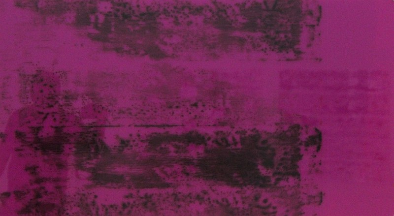 Paolo Masi: Farbe auf Plexiglas, 70x124 cm