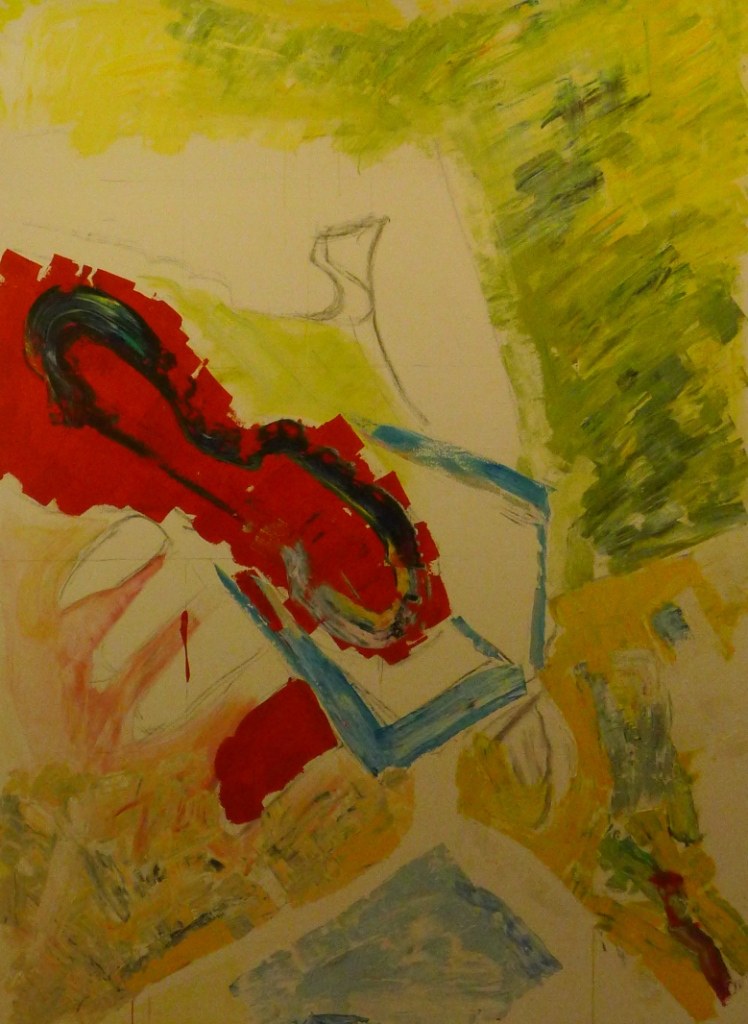 Martin Frommelt: Aus der Werkgruppe "Apokalypse", 2014, Acryl auf Sperrholz, 252x186