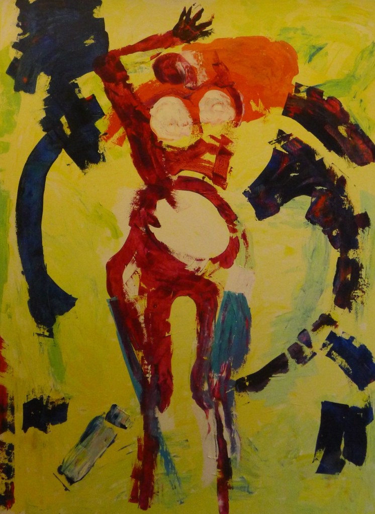 Martin Frommelt: Aus der Werkgruppe "Apokalypse", 2014, Acryl auf Sperrholz, 252x186