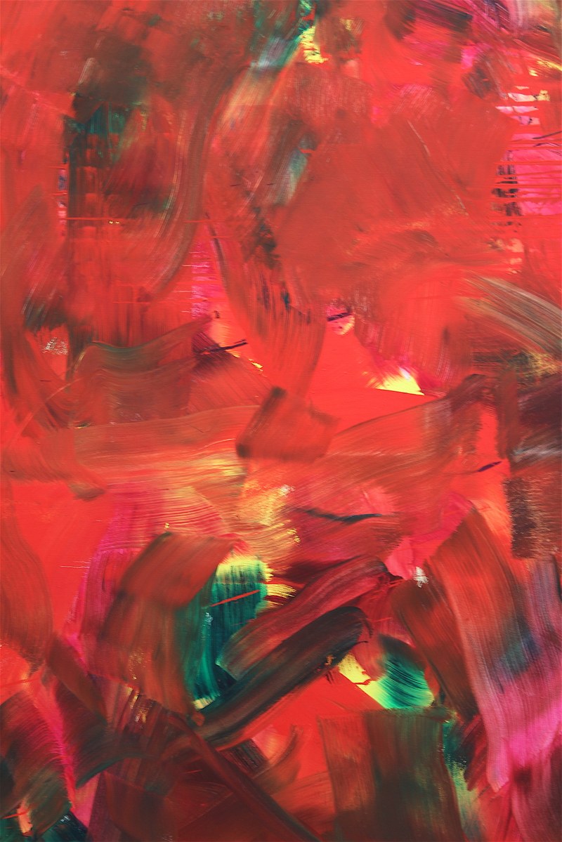 Herbert Brandl: Ohne Titel, Öl auf Leinwand, 2008, 600 x 320, Ausschnitt
