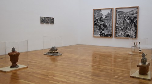 Blick in die Ausstellung von Christoph und Markus Getzner in der Galerie allerArt (© Karlheinz Pichler)