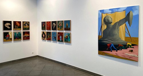 Blick in die Ausstellung von Mihael Milunović in der Feldkircher Galerie 60 (© Leonie Hirn)
