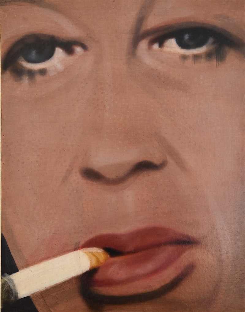 Alexandra -Wacker: Aus der Serie "Selbstporträts (Close-ups)", 2007, Öl auf MDF-Platten (Fotos: Karlheinz Pichler)