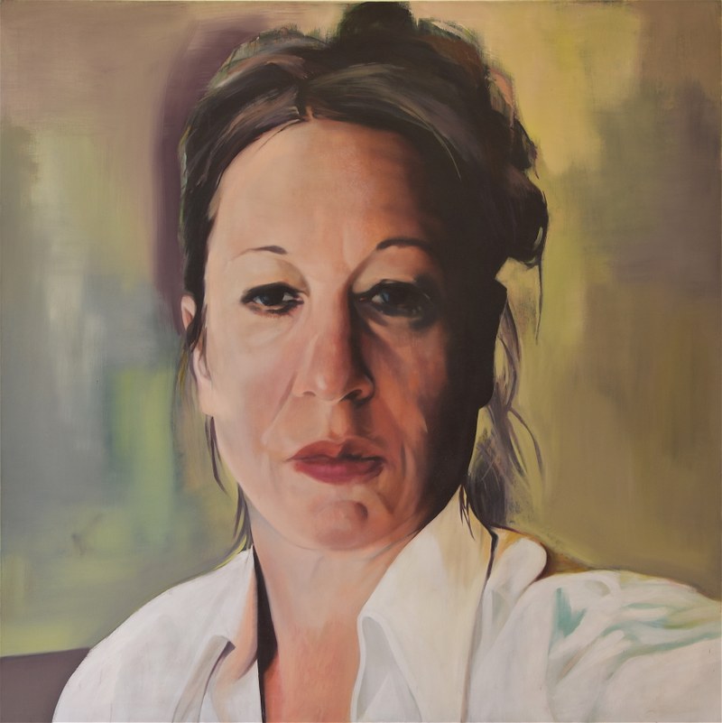 Alexandra Wacker: Selbstporträt, 2010, Öl auf Leinwand