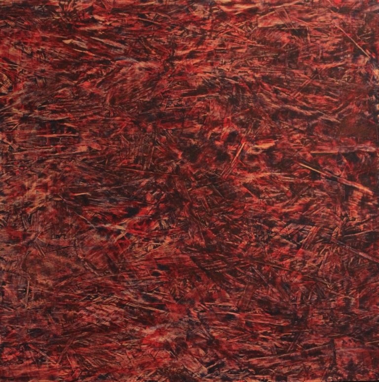Herbert Meusburger: o.T. (Acryl auf MDF, 2015)