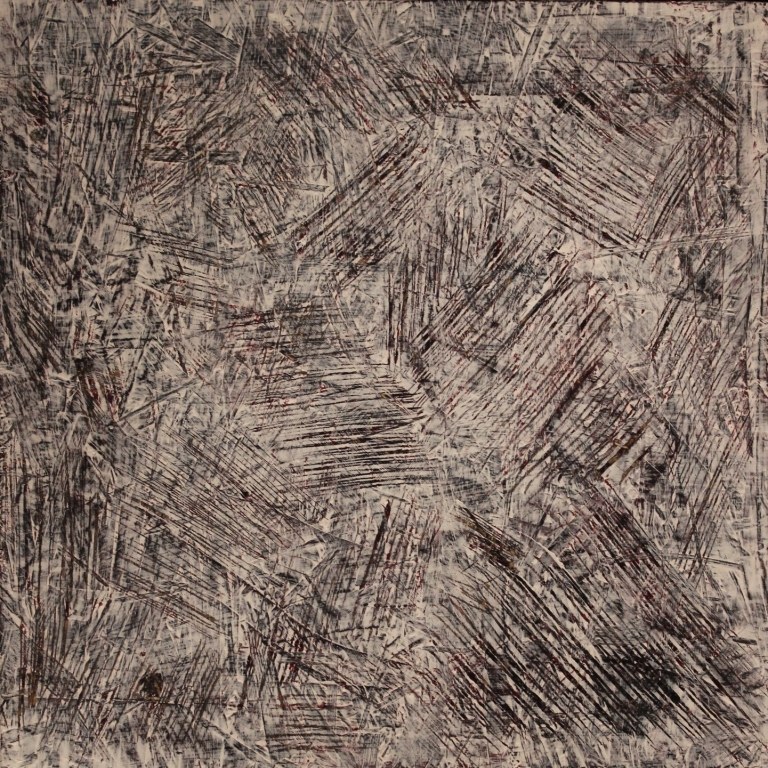 Herbert Meusburger: o.T. (Acryl auf MDF, 2015)