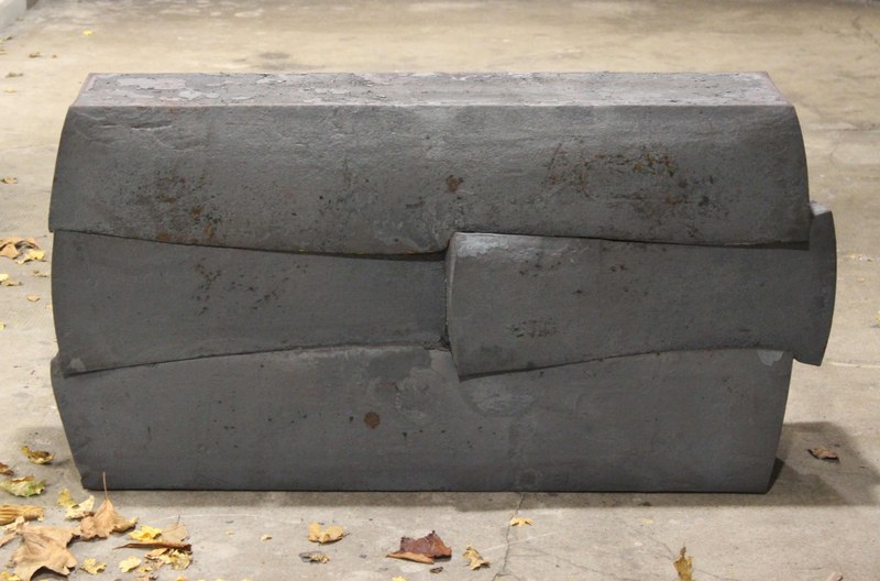 Markus Strieder: "Landschaft, dahinter". 2012, vierteilig, Stahl geschmiedet, 2600 kg