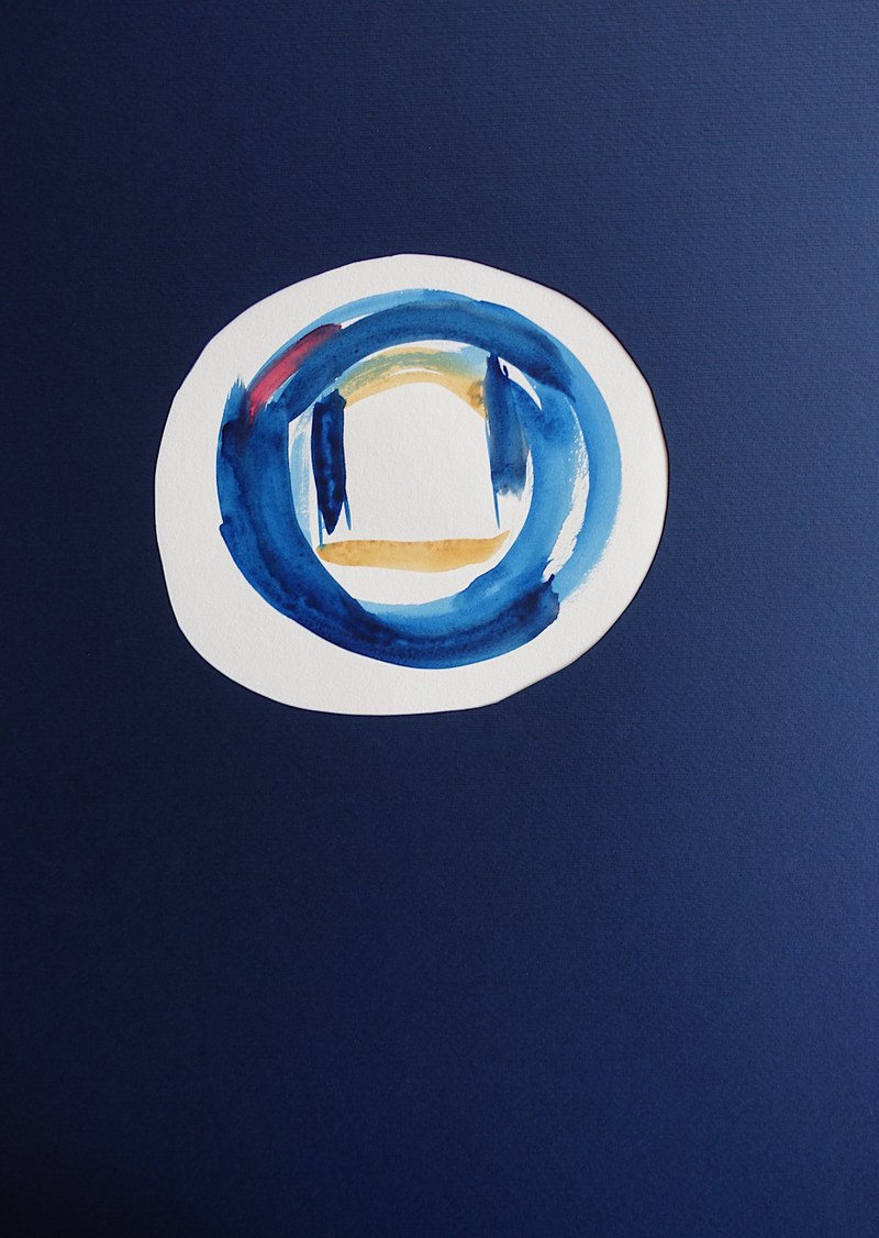 Hansjörg Quaderer: o.T. (Aquarell auf Papier), 2020