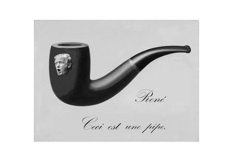 Rene, ceci est une pipe, 30x40 cm, C-Print  /  2016