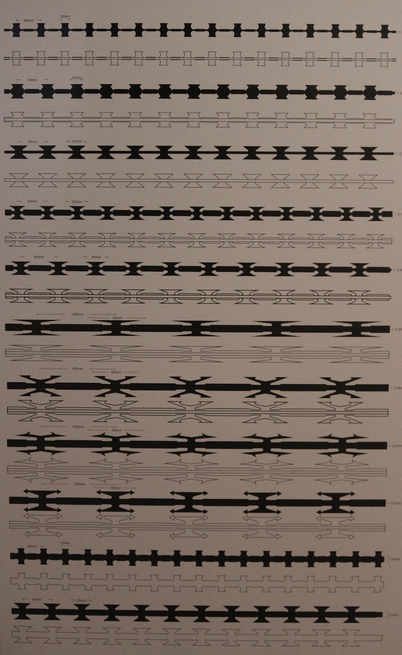 Ruth Schnell: Verletzende Muster, UV-Print auf Alu-Dibond, 2014
