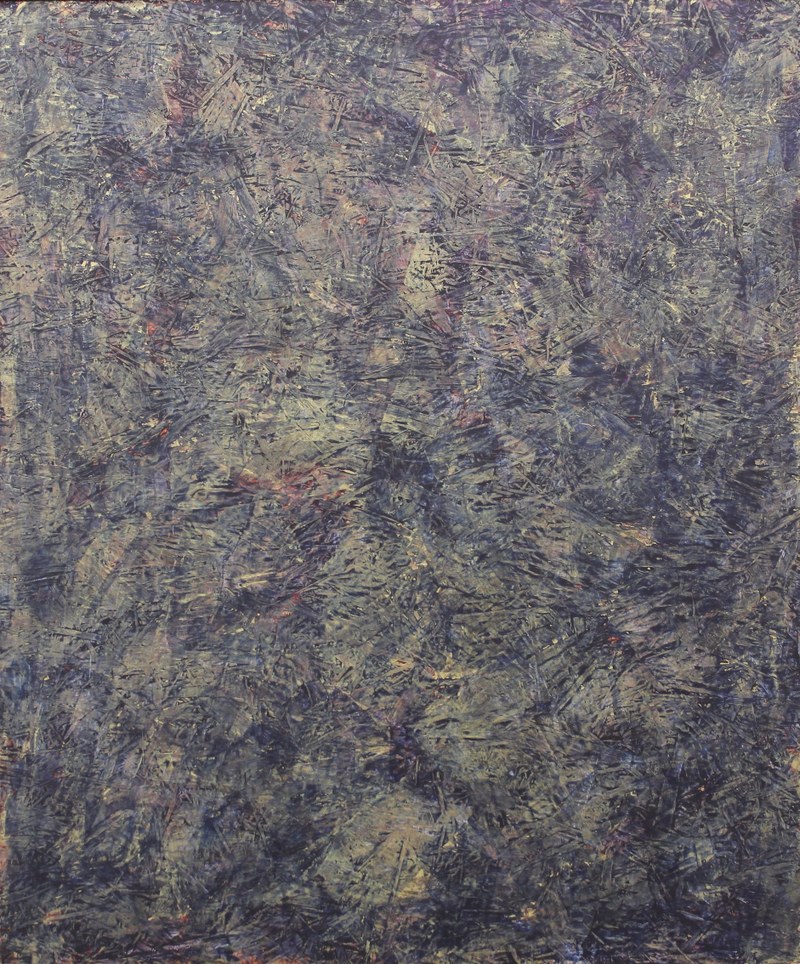 Herbert Meusburger: o.T., Acryl auf Holz