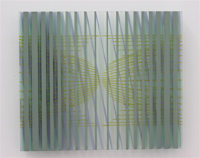 Gaby Terhuven: "G 12-14", 2014. Öl auf Glas