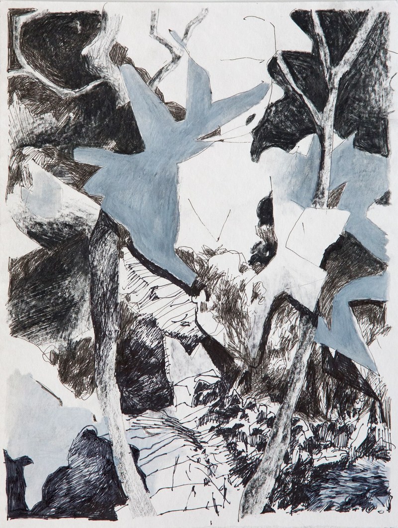 Lorenz Helfer: Zeichnung aus dem Zyklus "A Floresta"
