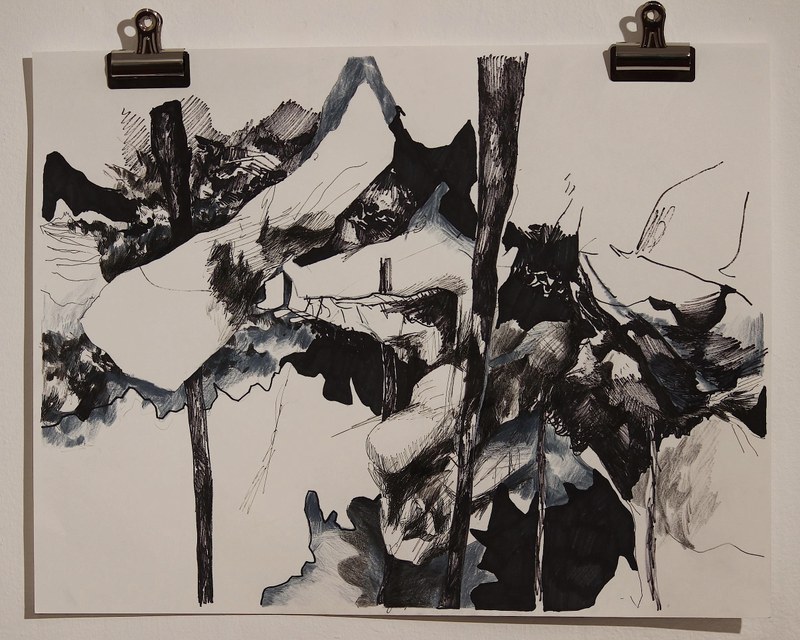 Lorenz Helfer: Zeichnung aus dem Zyklus "A Floresta"