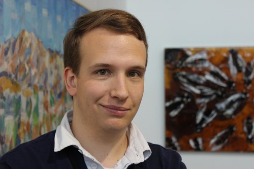 Erstmals an der Art Bodensee dabei und positiv überrascht: der Lustenauer Kunsthändler Maximilian Hutz