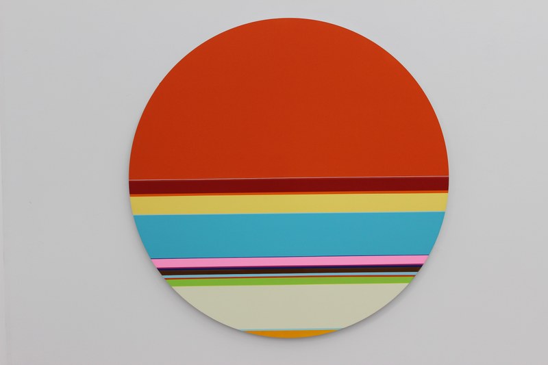 Nicholas Bodde: "1012 Circle", 2013, Öl, Acryl, Folie auf Alu