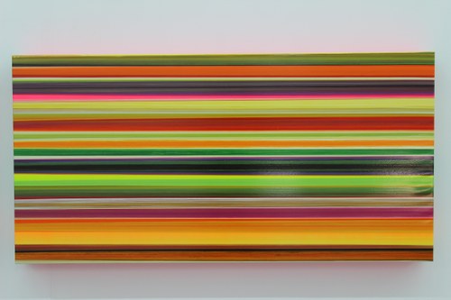 Thierry Feuz: "Technicolor medium", 2014, Acryl u. Lack