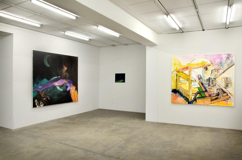 Béatrice Dreux: "Palestine mothers, der Alb", 2011, Öl auf Leinwand, 180x210 cm (alle Fotos: Ines Agostinelli)