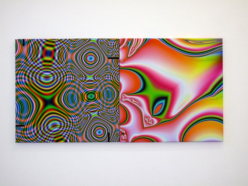 Werner Marxx Bosch: Fraktales Diptychon, 2014