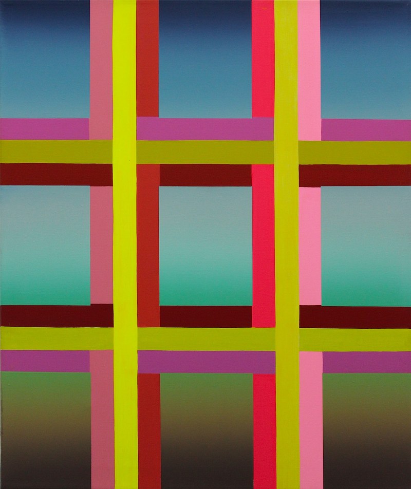 Ben Hübsch: B145 1999-2013, Acryl auf Leinwand, 95 x 80 (Foto: Karlheinz Pichler)