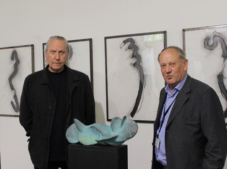 Künstler Loys Egg (links) und Galerist Eugen Lendl