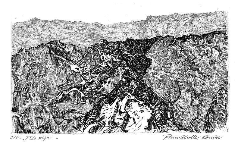Armin Pramstaller, Felsfigur, 1996