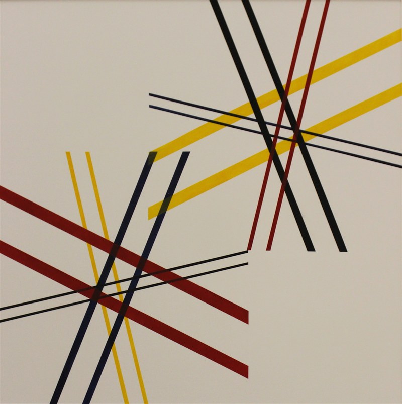 Ilse Aberer, Stars, Acryl auf Baumwolle