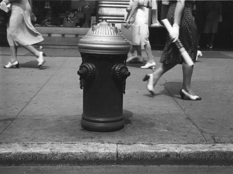 Hydrant (Sidewalk XI), New York, 1939 © The Estate of Rudy Burckhardt and Tibor de Nagy Gallery, New York