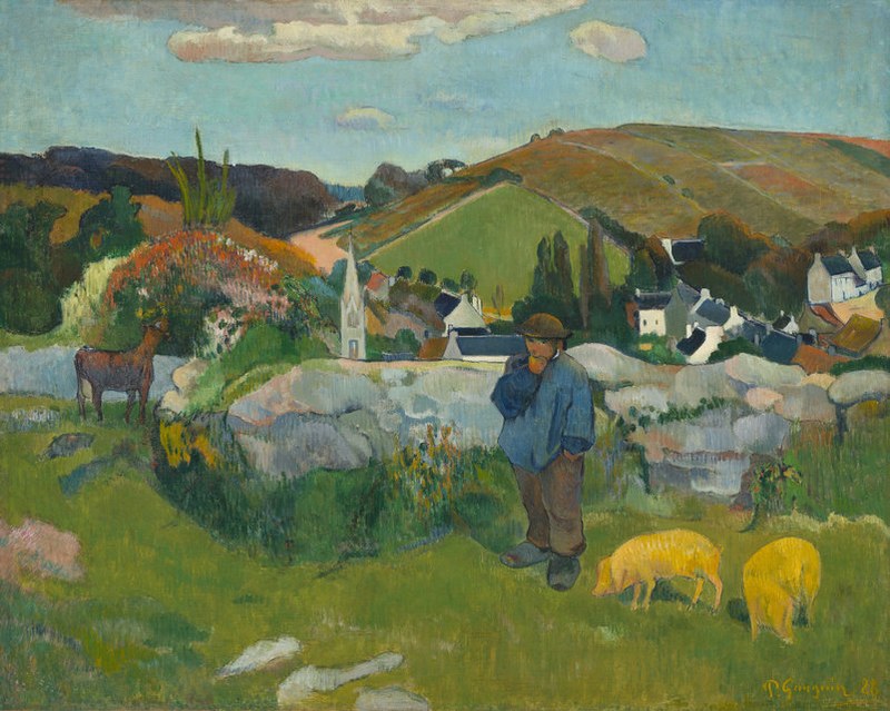 Paul Gauguin: Schweinehüter, Bild: Los Angeles County Museum of Art.