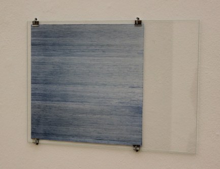 Christine Katscher: o.T., 2014, Bleistift, Buntstift, Aquarell, Papier, Glas, Metall