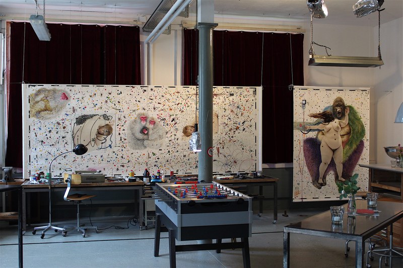 Blick in die Ausstellung von Rafet Jonuzi im Le Schnard in Berneck
