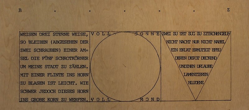 Springenschmid Ingo - Ansicht der Stadt Bludenz, Siebdruck, Birkenholz, 2012