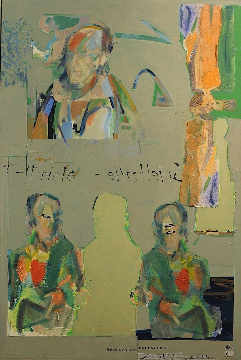 Springenschmid Ingo - CARTOON J.P., Öl, Vlies, Holz, Collage, 2012-2013