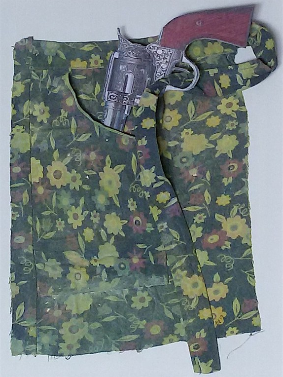 May-Britt Nyberg Chromy: O.T. (Collage auf Textil), 2017