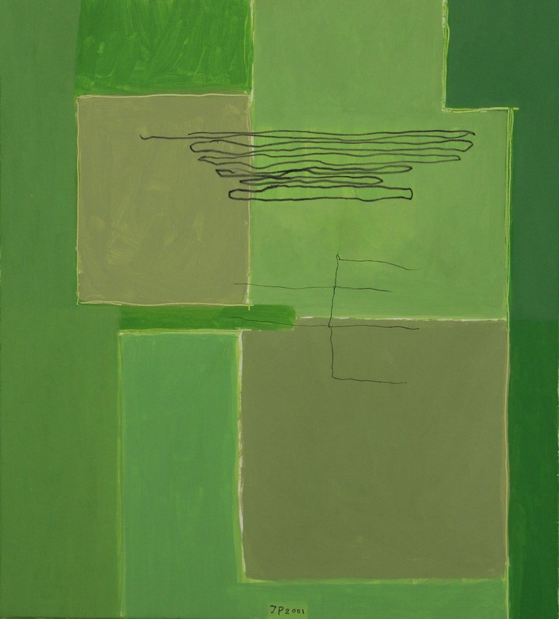 Jürgen Partenheimer: "Carmen", 2001, Öl auf Leinwand