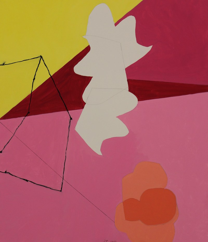 Jürgen Partenheimer: "Renga I", 2012, Öl auf Leinwand