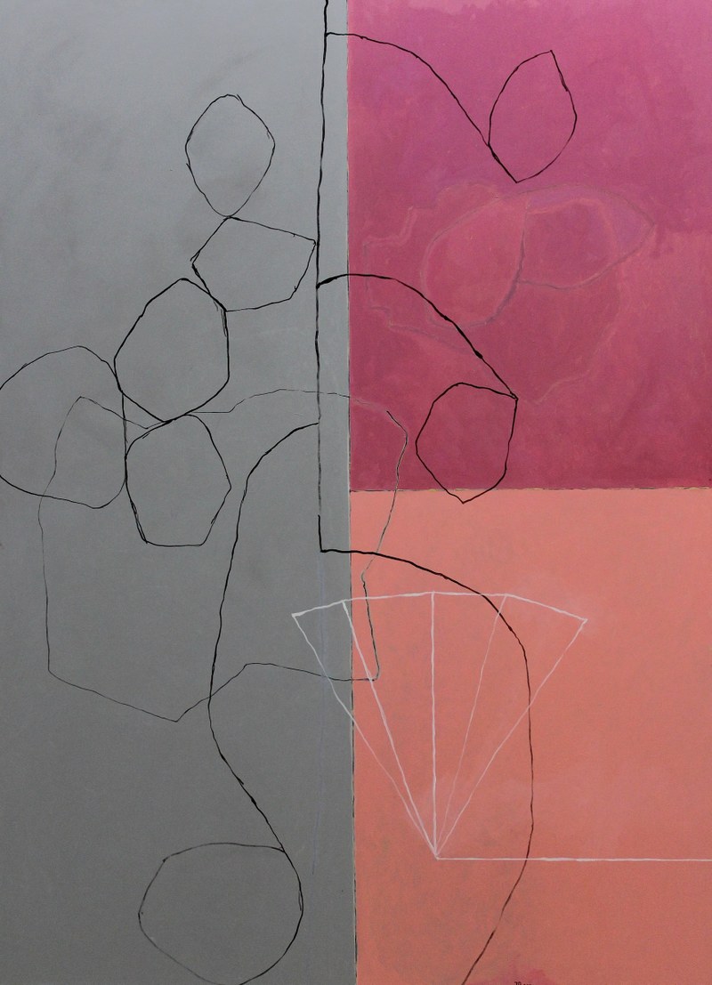 Jürgen Partenheimer - Gesammelte Pfade und Lichtungen, 2010, Öl auf LW.