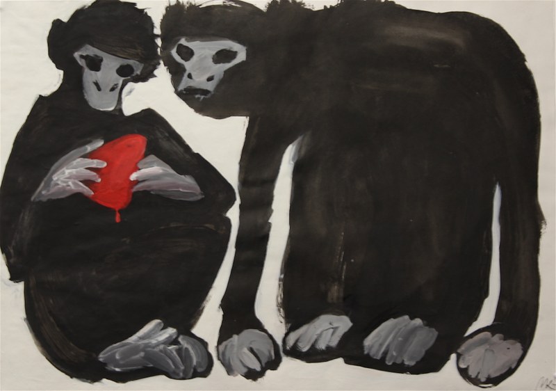 Marina Koldobskaya: The Heart, 2016, Arcyl auf Papier