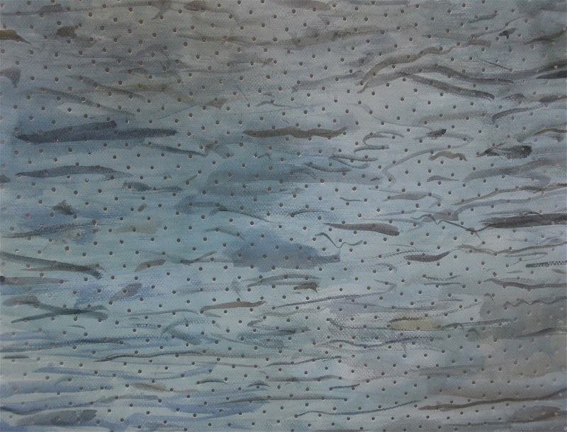 Wasseraquarell von Hannes Ludescher (Ausschnitt)