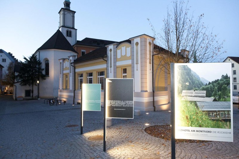 Heuer werden gleich vier Standorte bespielt: Das Montforthaus, das Pförtnerhaus, das Alte Hallenbad und die Turnhalle Gymnasiumshof (im Bild).