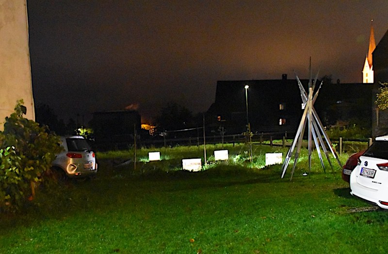 Bei der Artenne setzte sich die Ausstellung im Freien fort