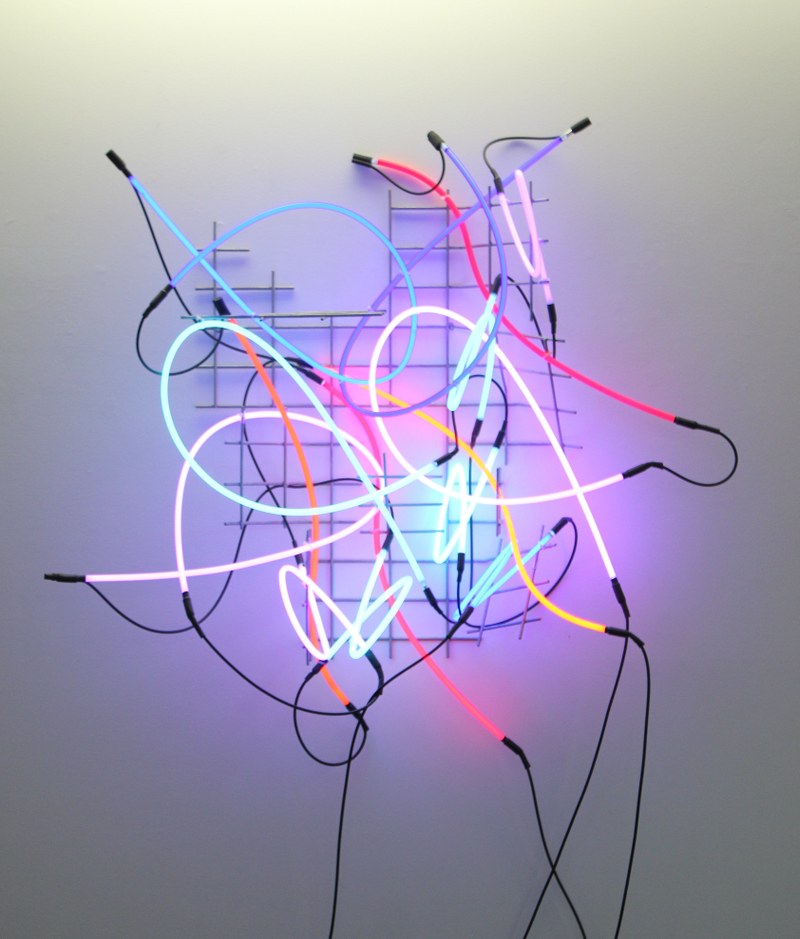 Keith Sonnier: Cannes Nr. 4, 2008 - Gummi, Metall, Glas