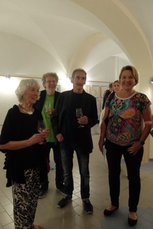 Frau Wehinger, Benny Gleeson, Rudl Lässer, Bürgermeisterin Andrea Kaufmann, © Georg Vith