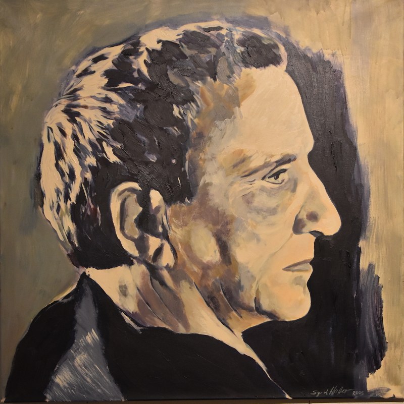 Sigrid Hutter: Gertrude Stein, Acryl auf Leinwand, 2005