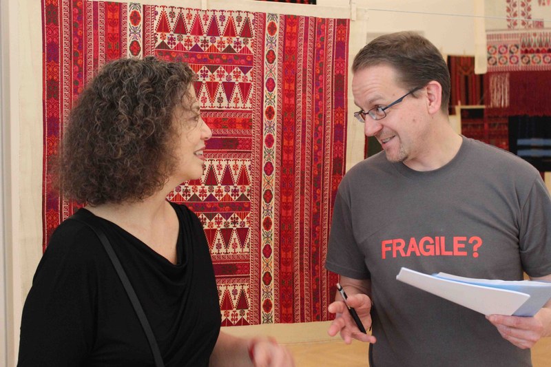 Künstlerin Mona Hatoum und Kurator Konrad Bitterli (Alle Fotos: Karlheinz Pichler)