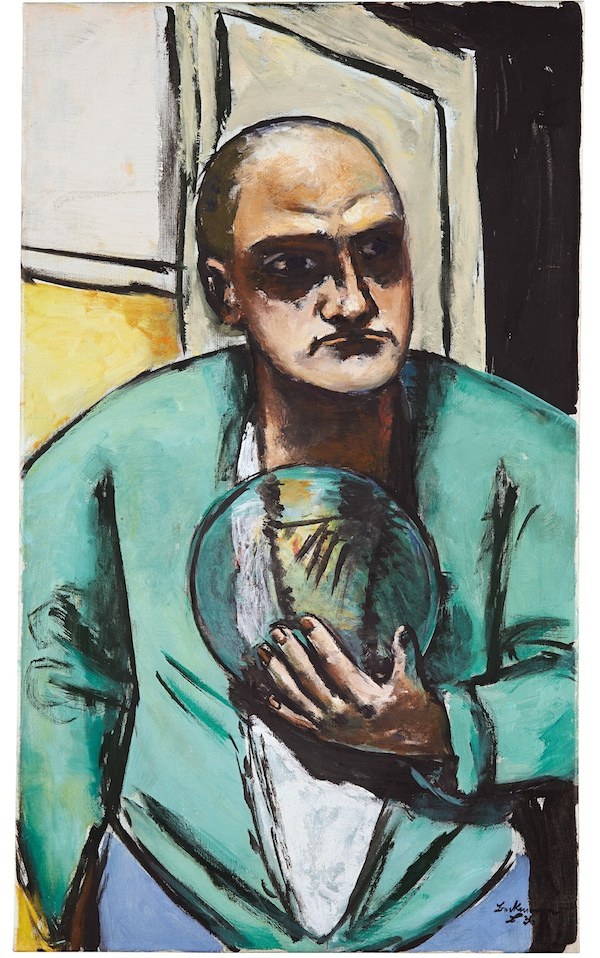 Max Beckmann: Selbstbildnis mit Glaskugel, 1936, Hilti Art Foundation, (© Prolitteris)