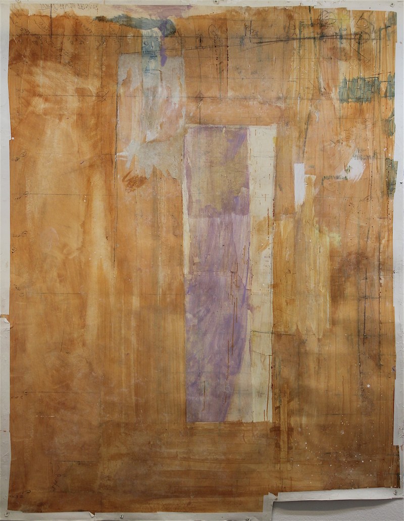 Christoph Luger: Ohne Titel, 2015, 250 x 350, Leimfarbe auf Papier