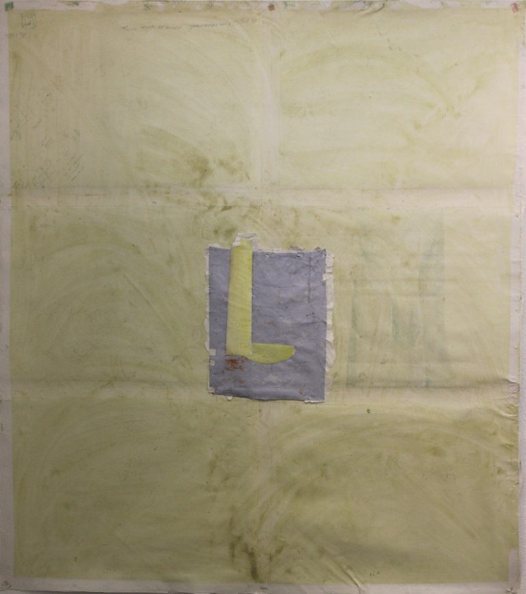 Christoph Luger: Ohne Titel, 2016, Leimfarbe auf Papier, 265 x 200