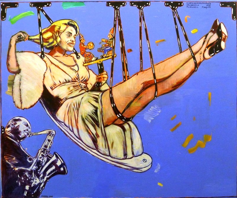 Peter Sengl: "Farben der Himmelsmusik verschaukeln", 2009