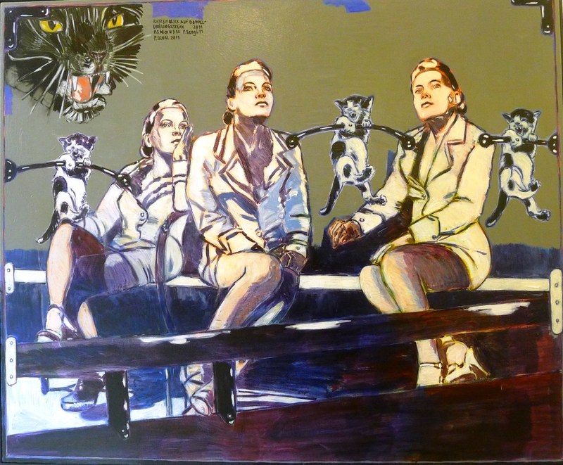 "Katzenblick auf Doppeldrillingsstück", 2011